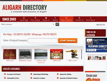 Tablet Screenshot of aligarhdirectory.com